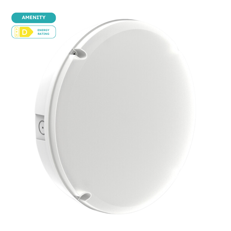 Hatherton Multi Bulkhead 12W/16W/18W 3CCT White Plug & Play IP66 Photocell